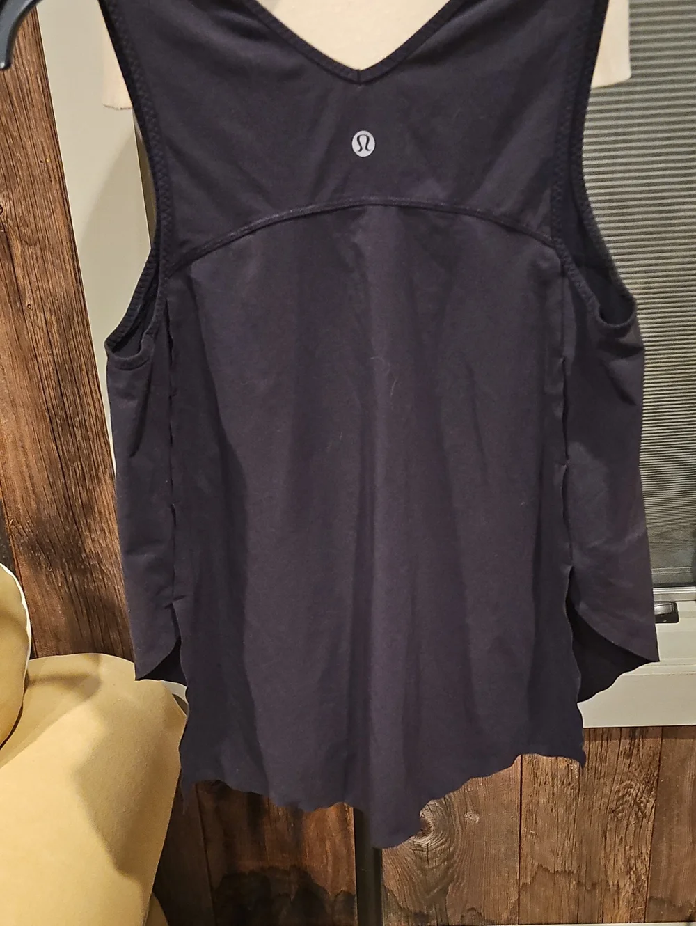 lululemon Blavk Layered Scoop-Back Tank